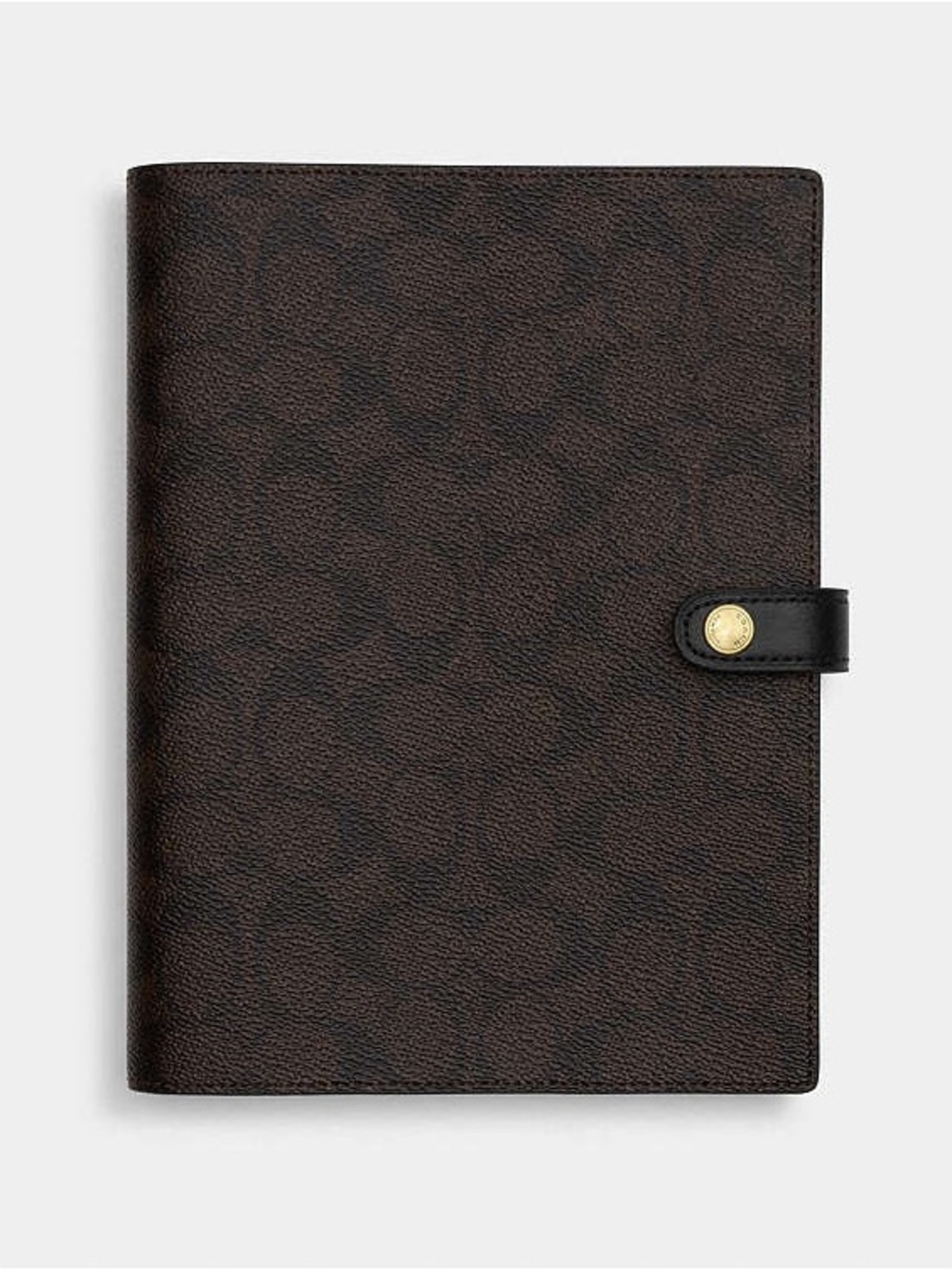 Coach Brown Leather Notebook with Embossed Logo - Picture 6 of 15
